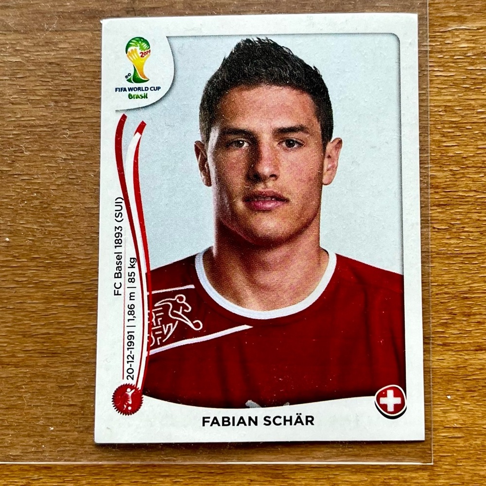 2014 Panini FIFA World Cup Brazil Panini Sticker Fabian Schar Card #342
